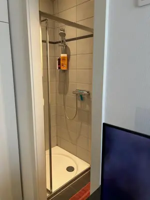 Salle de bains dans l'établissement Salutho