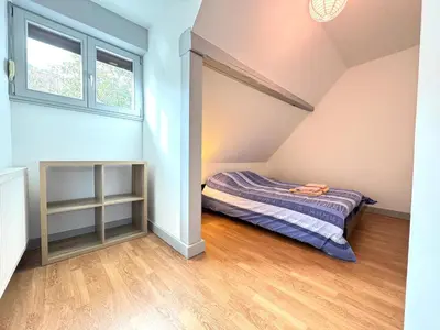 Un ou plusieurs lits dans un hébergement de l'établissement La maison d'Audrey - maison au pied du Hahenberg - au calme - parking gratuit