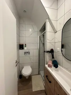 Salle de bains dans l'établissement Appartement Douceur