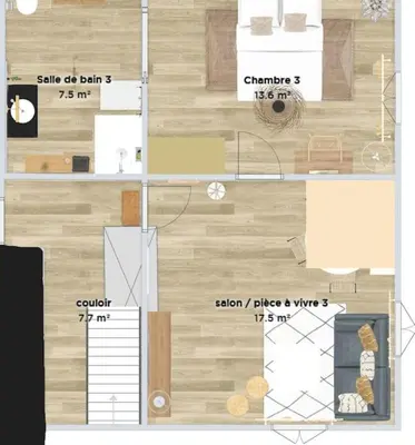 Plan de l'établissement Gîte Pomme d'Amour - 2 à 4 personnes