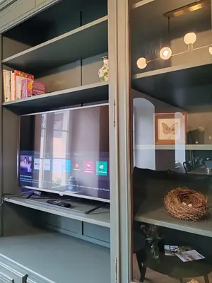 Télévision ou salle de divertissement dans l'établissement L'Oiseau vert - calme, ressourçant et proche du centre ville