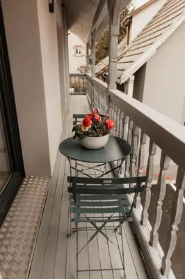 Balcon ou terrasse dans l'établissement Gîte Relais Duplex à 5 minutes du Centre de Colmar