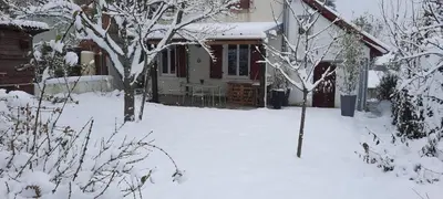 L'établissement Gite au Petit Verger en hiver