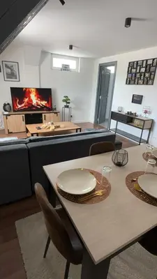 Cuisine ou kitchenette dans l'établissement Le petit Riquewihr