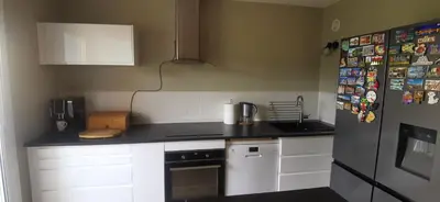 Cuisine ou kitchenette dans l'établissement Appartement 3 pièces-près de centre-ville SELESTAT