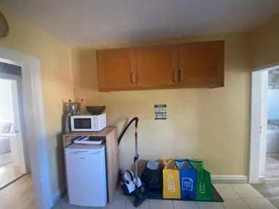 Cuisine ou kitchenette dans l'établissement Le petit logelbach