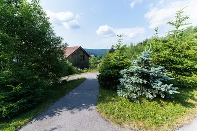 Paysage naturel près de le chalet