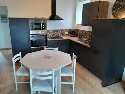 Cuisine ou kitchenette dans l'établissement Au Bien-hêtre