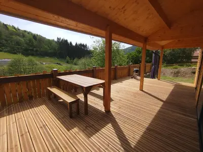 Paysage naturel près de le chalet