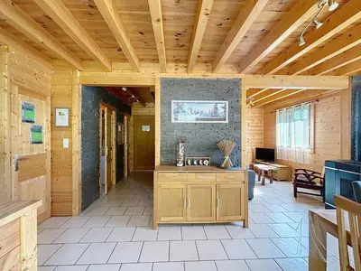 Cuisine ou kitchenette dans l'établissement Chalet du Géhan