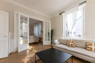 Coin salon dans l'établissement Maison Lafayette - COLODGE