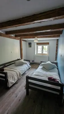 Un ou plusieurs lits dans un hébergement de l'établissement Tu casita au centre-ville de Rouffach