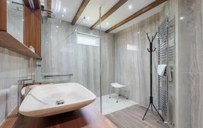 Salle de bains dans l'établissement Nice Home In Gérardmer With Sauna