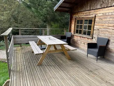 Balcon ou terrasse dans l'établissement Chalet en pleine nature