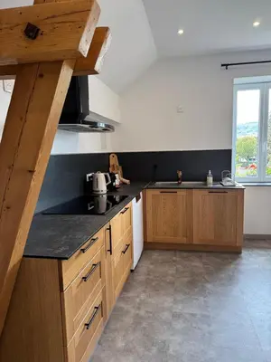 Cuisine ou kitchenette dans l'établissement Le 