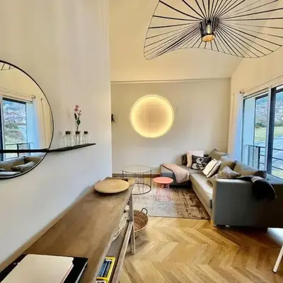 Les deux maisons - Le 68 - Appartement et balcon vue pistes proche lac