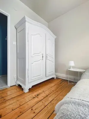 Un ou plusieurs lits dans un hébergement de l'établissement L'Haussmannien Moderne - Centre-ville - Elégant