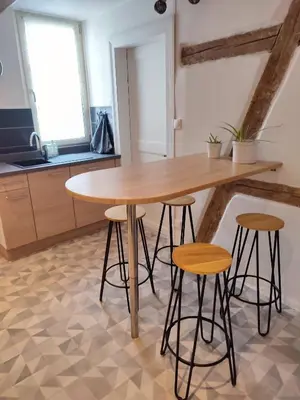 Cuisine ou kitchenette dans l'établissement Beau trois pièces au centre de Sélestat centre