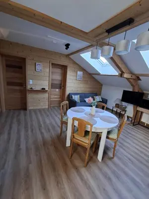 Coin salon dans l'établissement Gîte 5 personnes