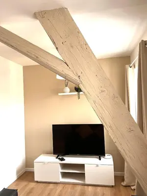 Télévision ou salle de divertissement dans l'établissement RB-2D - Appartement F2 au 2ème étage à Mulhouse de 1 à 3 pers