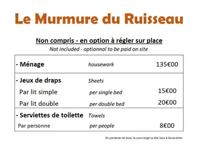 Plan de l'établissement Le Murmure du Ruisseau