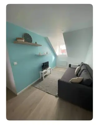 Télévision ou salle de divertissement dans l'établissement Appartement 2 pièces cosy proche centre ville