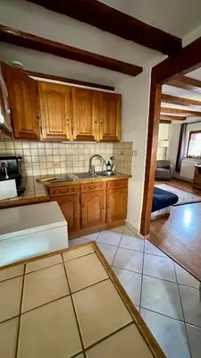Cuisine ou kitchenette dans l'établissement Les gites de la poterne