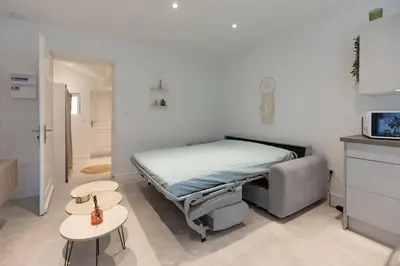Un ou plusieurs lits dans un hébergement de l'établissement Appartement entièrement neuf avec terrasse privative !