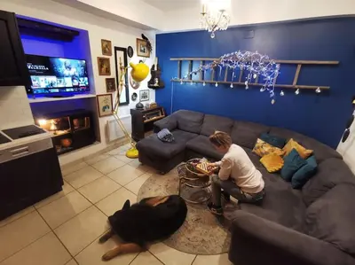 Télévision ou salle de divertissement dans l'établissement Gite aux sources d'Alsace