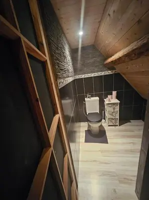 Salle de bains dans l'établissement Les Hauteurs de Ranspach