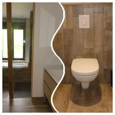 Salle de bains dans l'établissement LE MASSIF - Appartements tout confort avec vue