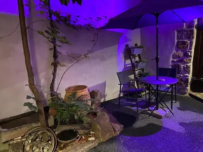 Jardin de l'établissement Gîte le Chaudron