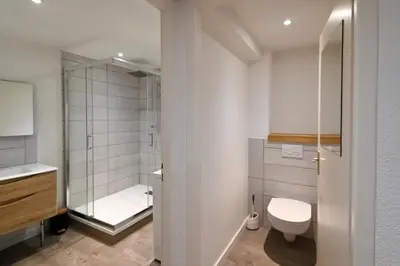 Salle de bains dans l'établissement Les Marmottes - Charmant Appt pour 7 p