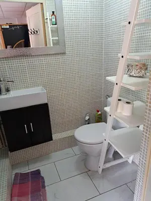 Salle de bains dans l'établissement DOMAINE du VIEUX MOULIN