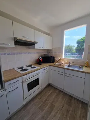 Cuisine ou kitchenette dans l'établissement l'appart en rez de jardin