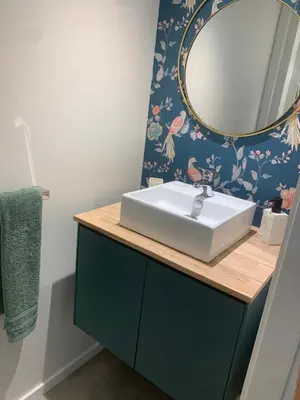 Salle de bains dans l'établissement GÎTE La Belle Échappée
