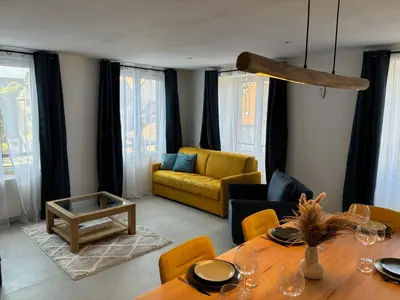 Coin salon dans l'établissement Gîte Eden classer 3 étoiles