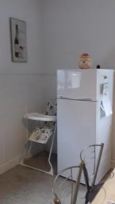 Cuisine ou kitchenette dans l'établissement Gite le figuier de l'ill