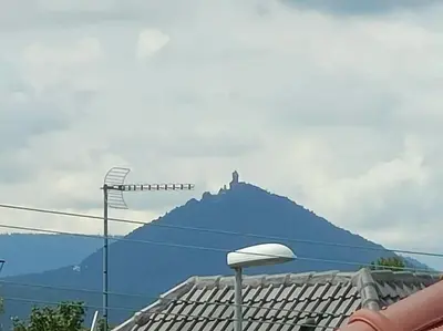Vue générale sur la montagne ou vue sur la montagne depuis l'appartement