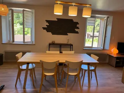 Plan de l'établissement Loft 5 personnes type chalet avec jardin