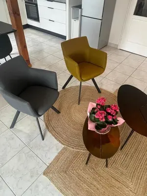 Cuisine ou kitchenette dans l'établissement Le Square Appartement spacieux F2 avec terrasse, garage près de Colmar
