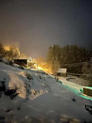 L'établissement Au 21 Vosgien en hiver