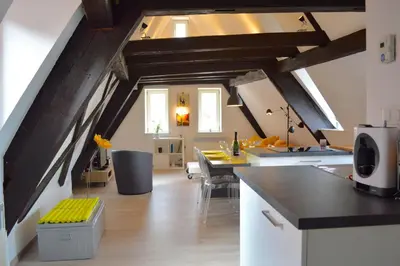 Cuisine ou kitchenette dans l'établissement Bretzel & Raisin - Centre ville de Colmar