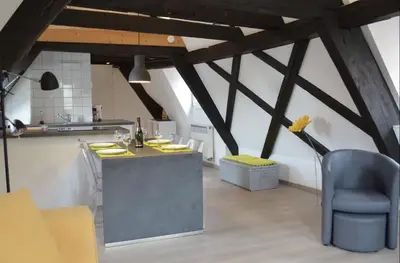 Cuisine ou kitchenette dans l'établissement Bretzel & Raisin - Centre ville de Colmar