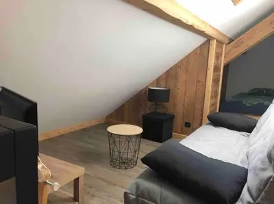 Coin salon dans l'établissement Appartement Des 2 Vallées,proche de tous commerces