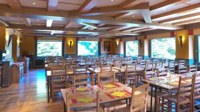 Restaurant ou autre lieu de restauration dans l'établissement VVF Alsace Orbey Colmar