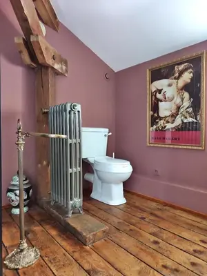 Salle de bains dans l'établissement Suite de caractère