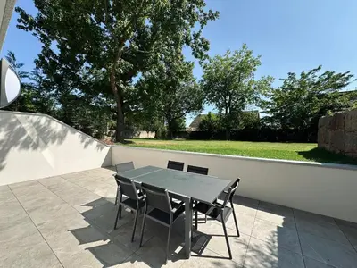 Jardin de l'établissement Le Parc 96 - Gîte aux Portes de Colmar