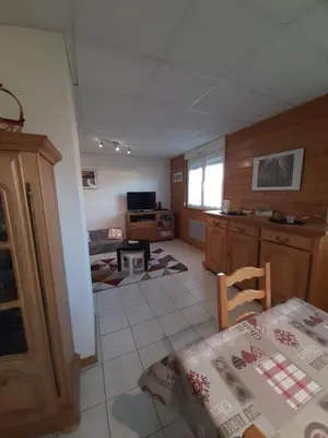 Cuisine ou kitchenette dans l'établissement F2 lumineux en centre ville - Gerardmer