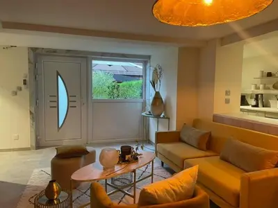 Coin salon dans l'établissement LES GRANGES DE JADIS ALSACE Bis